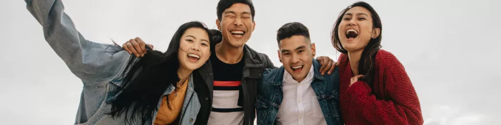 Team laughing and having fun.